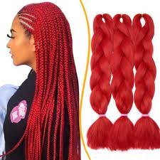24" Mèche Tresse Africaine Hair Braid - 3PCS, Rouge - Extension Cheveux  Tresse Synthétique Braiding Hair Extension : Amazon.fr: Beauté et Parfum