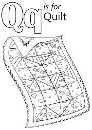 The paper has just been begging for a use! Quilt Letter Q Coloring Page Free Printable Coloring Pages For Kids