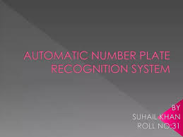 automatic number plate recognition