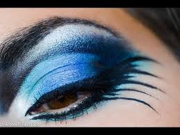 blue bird inspired makeup tutorial