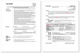 Free Resume Cv Templates In Ms Word Format