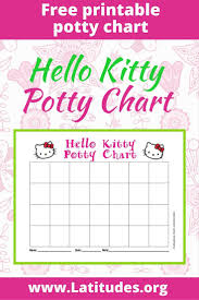 Free Hello Kitty Potty Training Chart Potty Sticker Chart