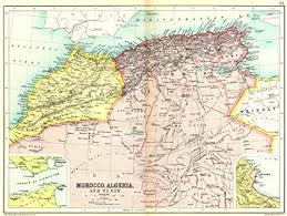 This map was created by a user. North Africa Mahgreb Marokko Algerien Tunesien Einsatz Gibraltar Algier 1909 Karte Amazon De Kuche Haushalt Wohnen