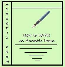 how to write an acrostic poem hubpages
