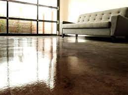 acid stain look to concrete flooring