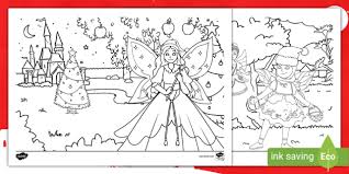 Fairy Garden Colouring Pages