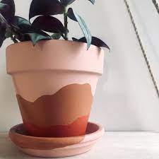 how to paint a terracotta pot