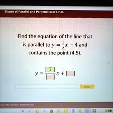 Perpendicular Lines Find The Equation