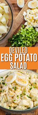 Summer is in full force over here and we're allllll about easy! Deviled Egg Potato Salad Creamy Chunky Spend With Pennies