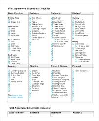 New Apartment Checklist 9 Free Word Pdf Documents Download