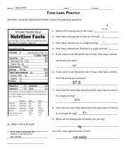 lfn 5 2 3 food label quiz pdf name