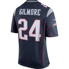 Nike Stephon Gilmore 24 Game Jersey Navy Patriots