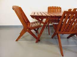 Vintage Garden Table Chairs 1960s