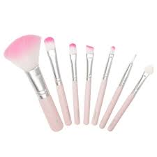 7 pcs complete daily makeup brushes set