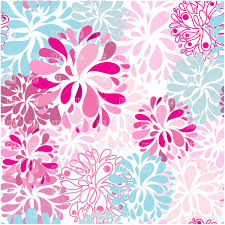 Pink Floral Seamless Background Stock Vector Image