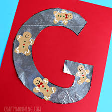 gingerbread men cookies letter craft