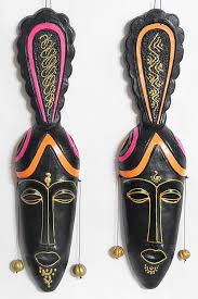 Decorative Masks Of A Tribal Couple