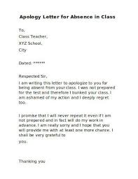 apology letter to teacher templates in