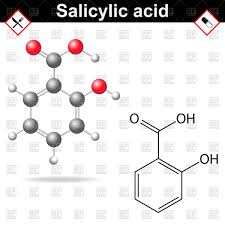 Salicylic Acid Medical Substance Chemical Structural Formula And