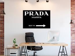 Canvas Print Prada In Black 1 Part