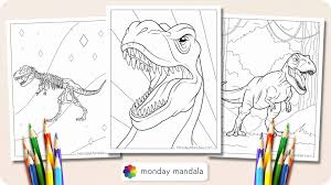 32 t rex coloring pages free pdf