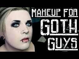 basic goth makeup for guys you