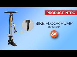 bv bike pump with gauge and twin valve