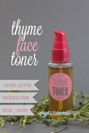 acne fighting thyme toner recipe