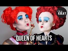 red queen of hearts halloween makeup