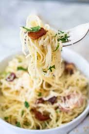 easy pasta carbonara with bacon the