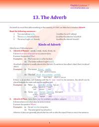 cl 7 english grammar chapter 13 the