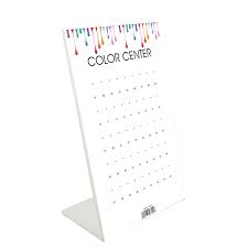 Cre8tion Foam Display Empty Color Chart 45 Tips Set