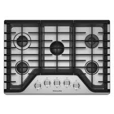 kitchenaid 30 in. gas cooktop in