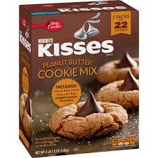 Cut it into bars and serve, or cut them into holiday shapes after they're finished. Betty Crocker Hershey S Kisses Peanut Butter Cookies Mix 65 5 Oz Walmart Com Walmart Com