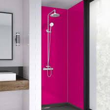 Wetwall Acrylic Pink Bathroom Wall