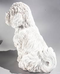 Shih Tzu Statue Unpainted Dog Memorial