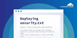deploying security txt how cloudflare