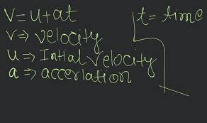 Equation For Velocity Time Relation