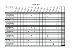 6 Amazing Employee Training Matrix Template Excel Hennessy