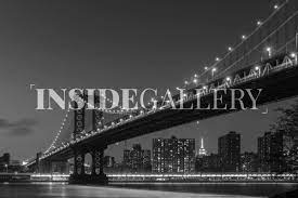 Bridge icon black on white background. Fine Art Photography Manhattan Bridge B W Inside Gallery