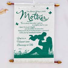scroll greeting card for mother best