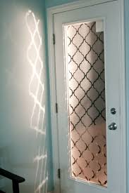 Faux Frosted Glass Back Door Makeover