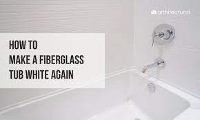 How To Make A Fiberglass Tub White