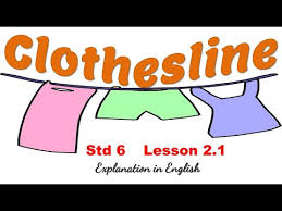 english poem the clothesline cl 6