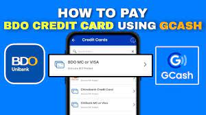 how to pay bdo credit card using gcash