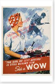 a wow woman ordnance worker poster ebay