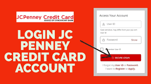 login jcpenney credit card account