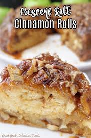 crescent roll cinnamon rolls with