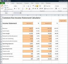 Common Size Income Statement Calculator