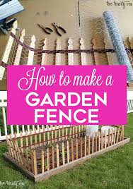 diy garden fencing